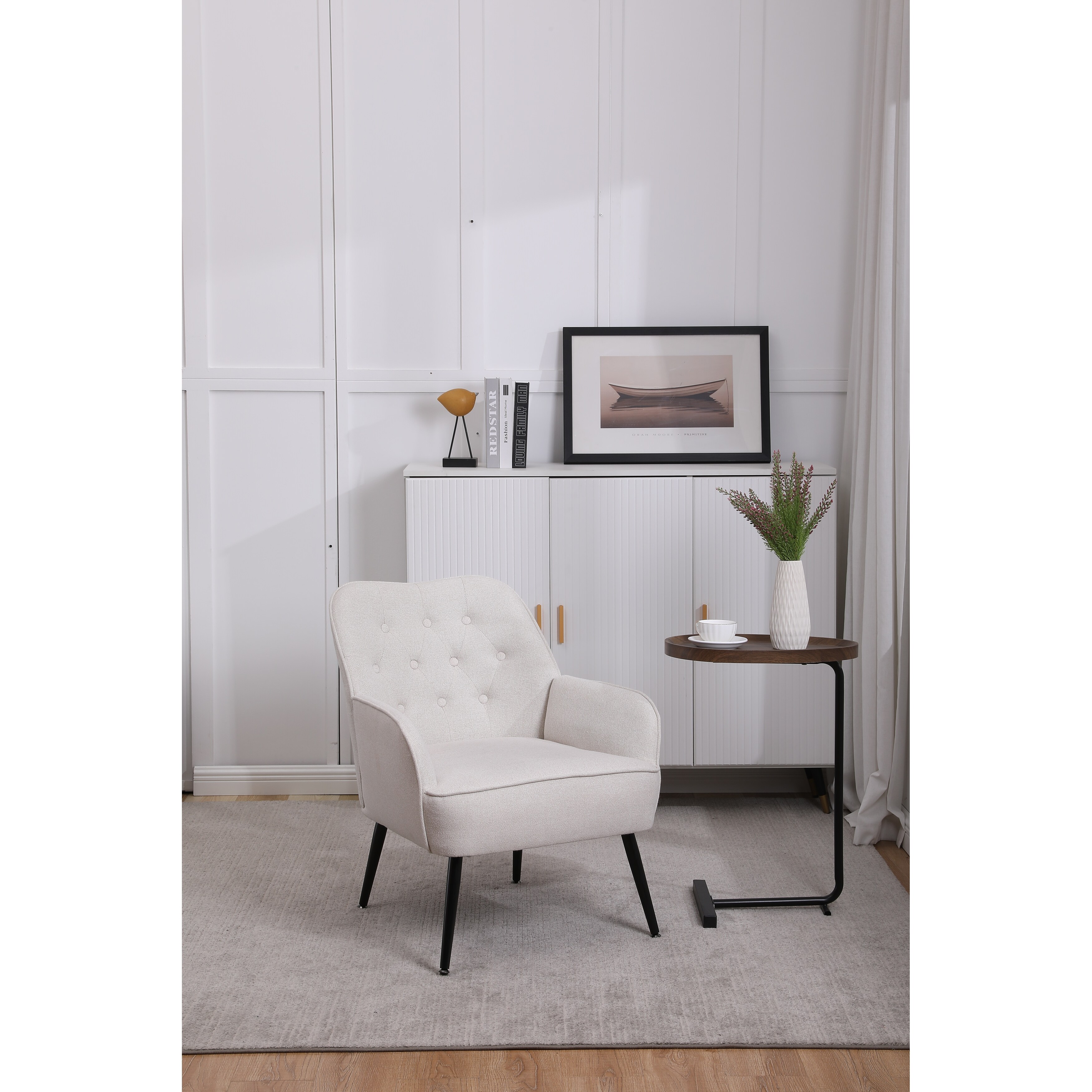 Living Room Office Chair Computer Chair with Matching Ottomant