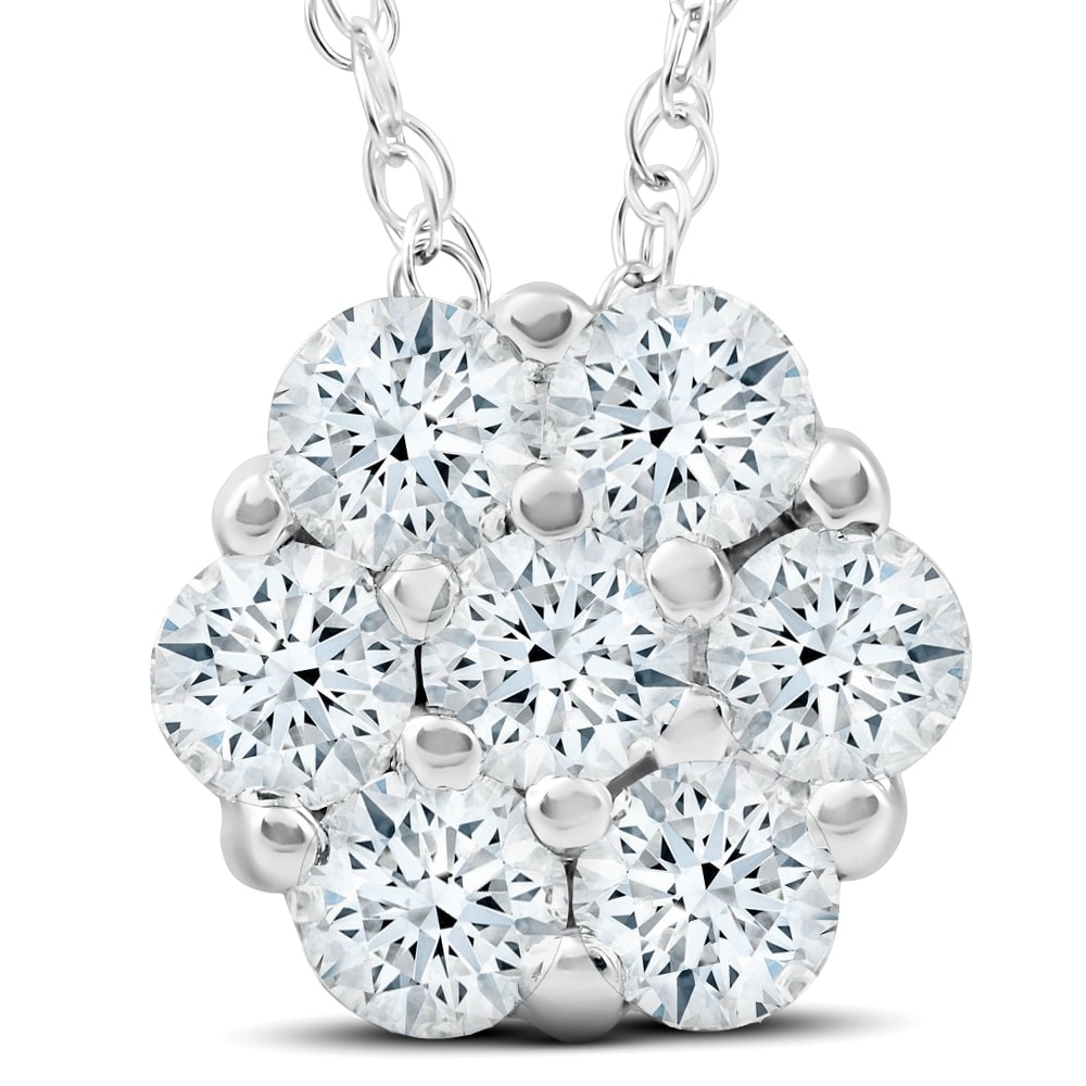 Bliss Diamond 1Ct Diamond Pendant White Gold