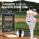 preview thumbnail 8 of 6, Zealfeel 9-Hole Baseball Pitching Net: 5-Height Adjustable Trainer with Strike Zone & Home Plate - 9-Hole 5-Height