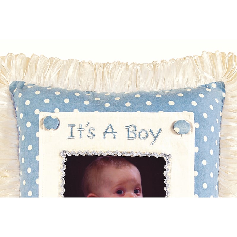 14" x 14" Boy Picture Picture Throw Pillow