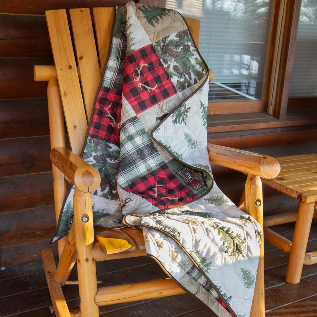 Your Lifestyle by Donna Sharp Cedar Lodge Microfiber Throw
