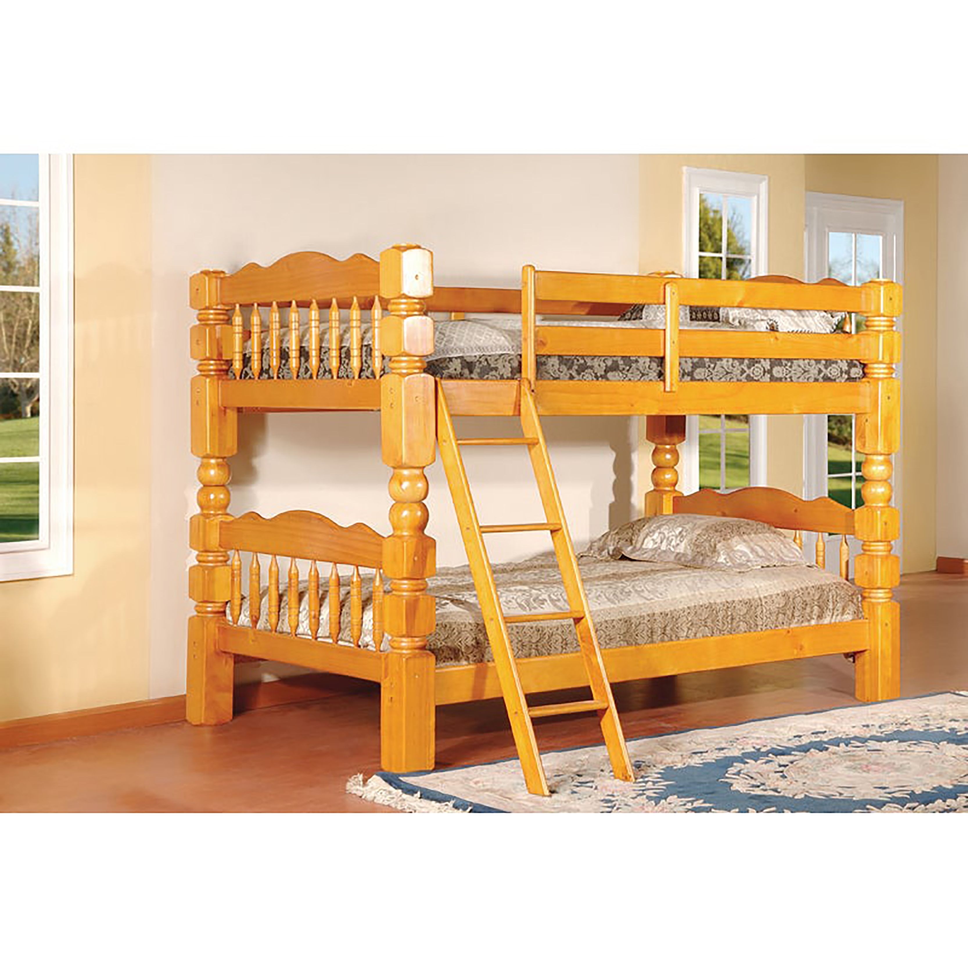 oak bunk bed