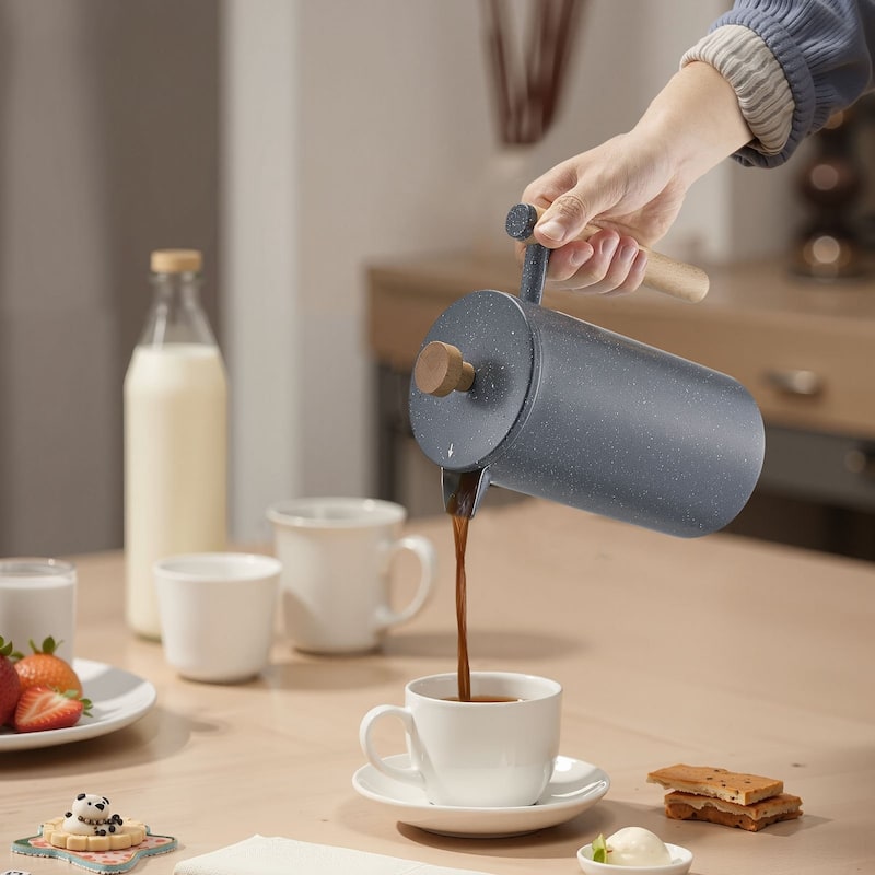 French Press Coffee Maker for Cold Brew and Hot Coffee - 7.09 x 4.13 x 8.66 inch