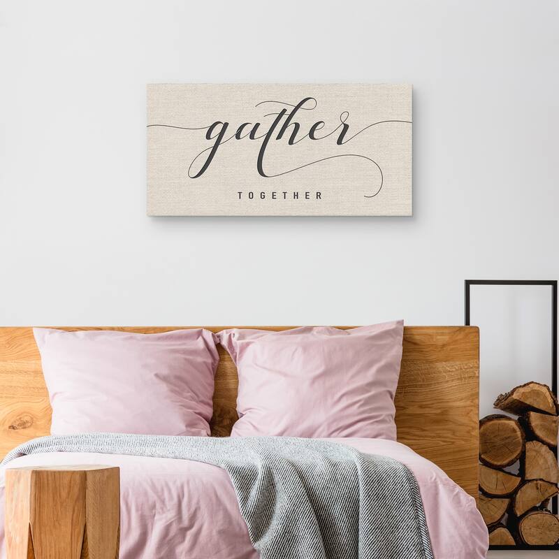 Gather Together Crop Canvas Art Print