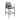 Cayman Outdoor Patio Counter Height Bar Stool in Aluminum with Gray Cushions - Set of 2/3/4