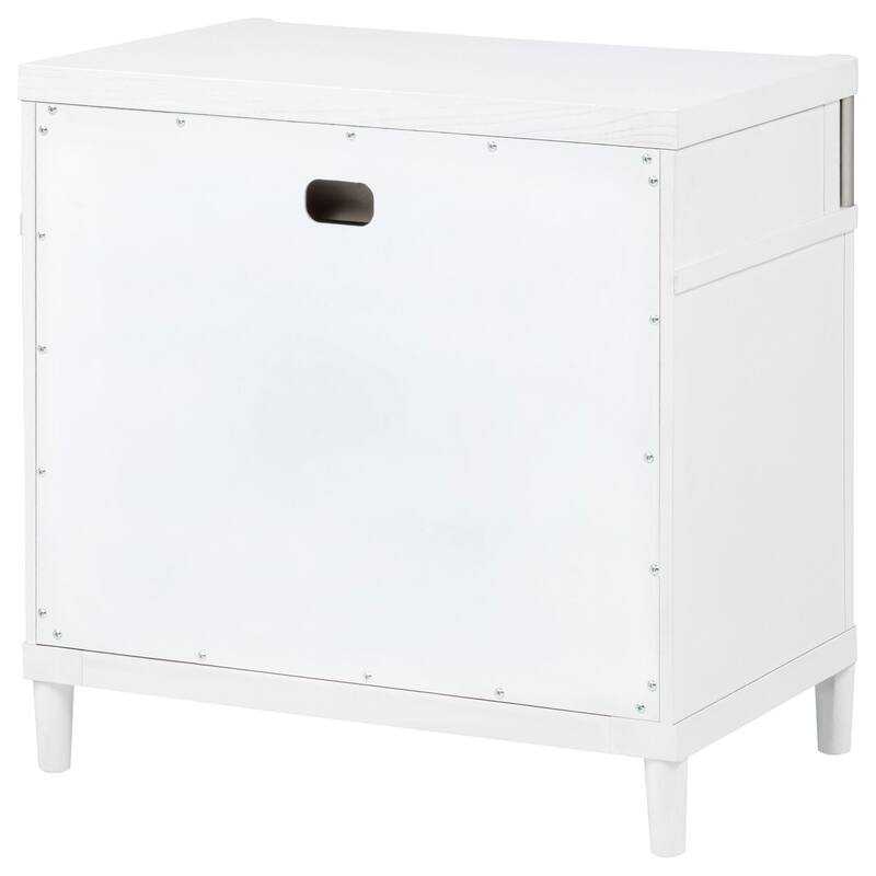 Gracemont 3-drawer Bedroom Nightstand Bedside Table White