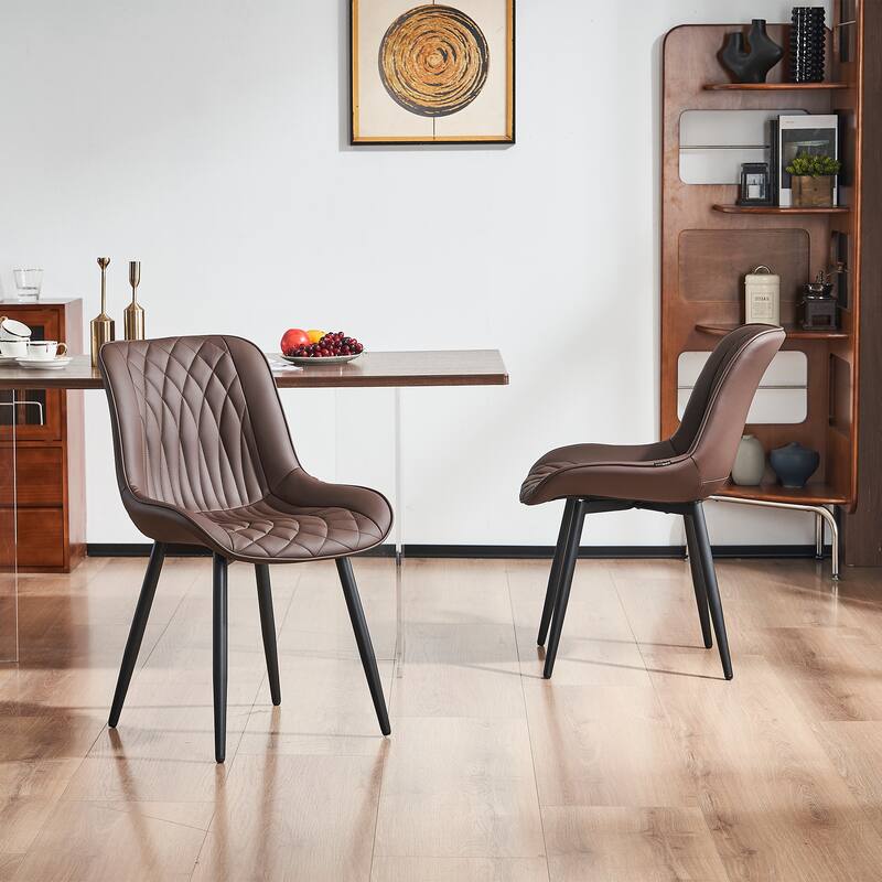 Modern Dining Chairs Set of 2 Upholstered Dining Room Chairs