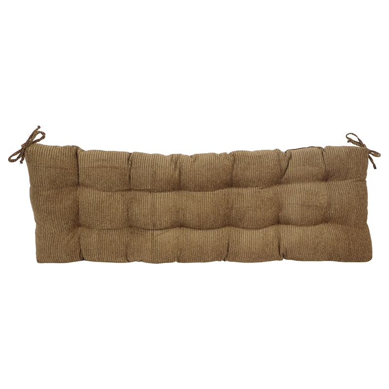 42-inch by 19-inch Tufted Jacquard Chenille Loveseat Cushion