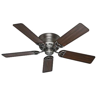 Hunter 52" Low Profile Ceiling Fan with Pull Chain