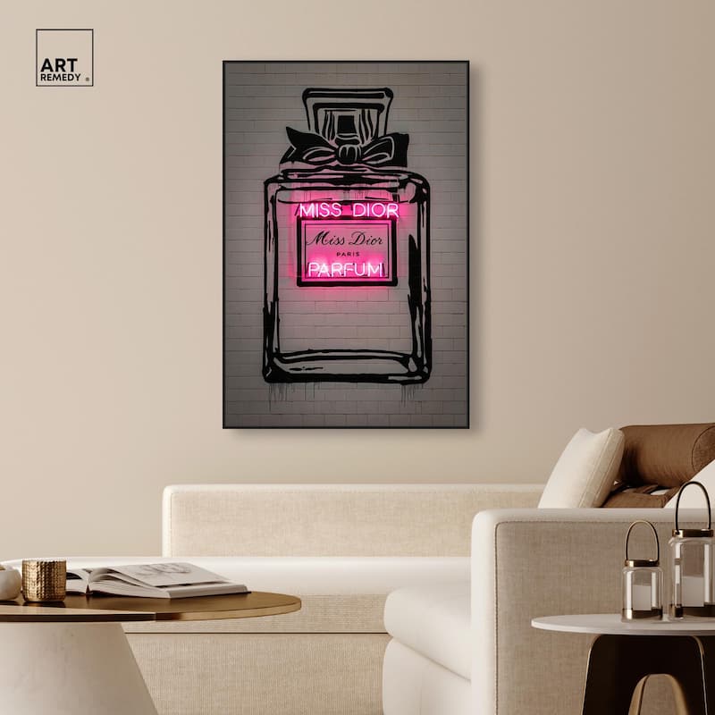 Miss Neon Dream Canvas by Art Remedy