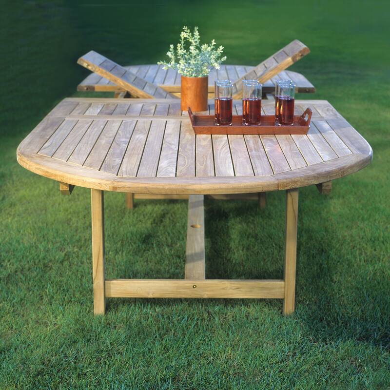 Amazonia FSC Teak Ravello 13pc Outdoor Patio Dining Set with Cushions - 13 pc