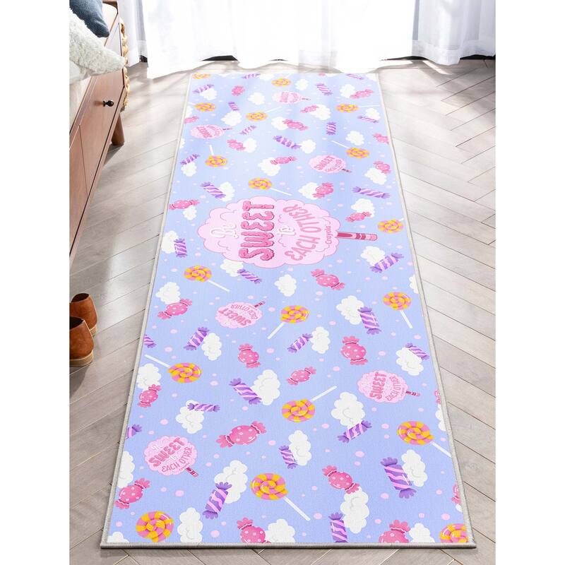 Crayola Be Sweet Lilac Area Rug By Well Woven