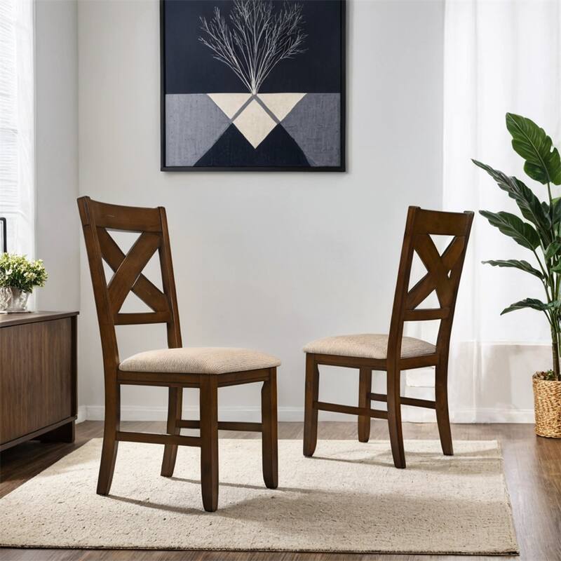 Solid Wood Dining Chairs,Set of 2