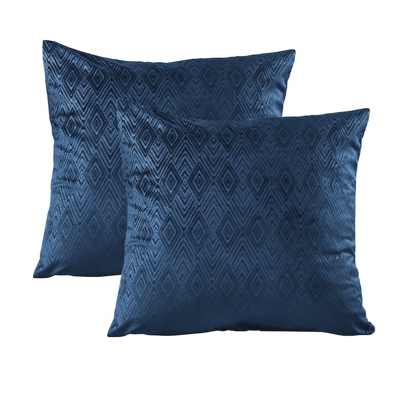 Tonopah Ikat Velvet Throw Pillow Cover Set, NO INSERT