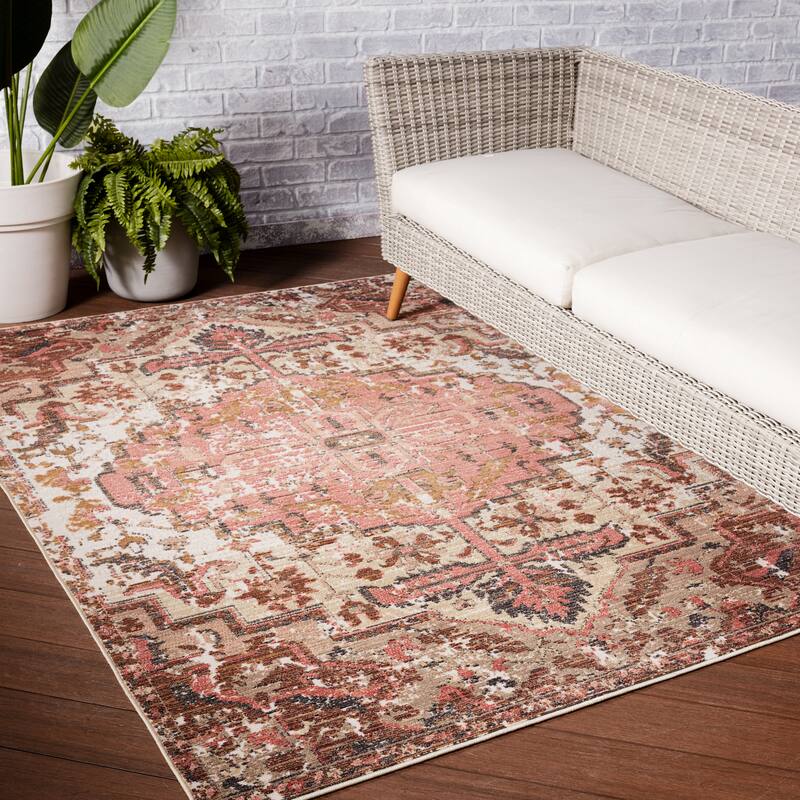 Diem Indoor/ Outdoor Medallion Area Rug