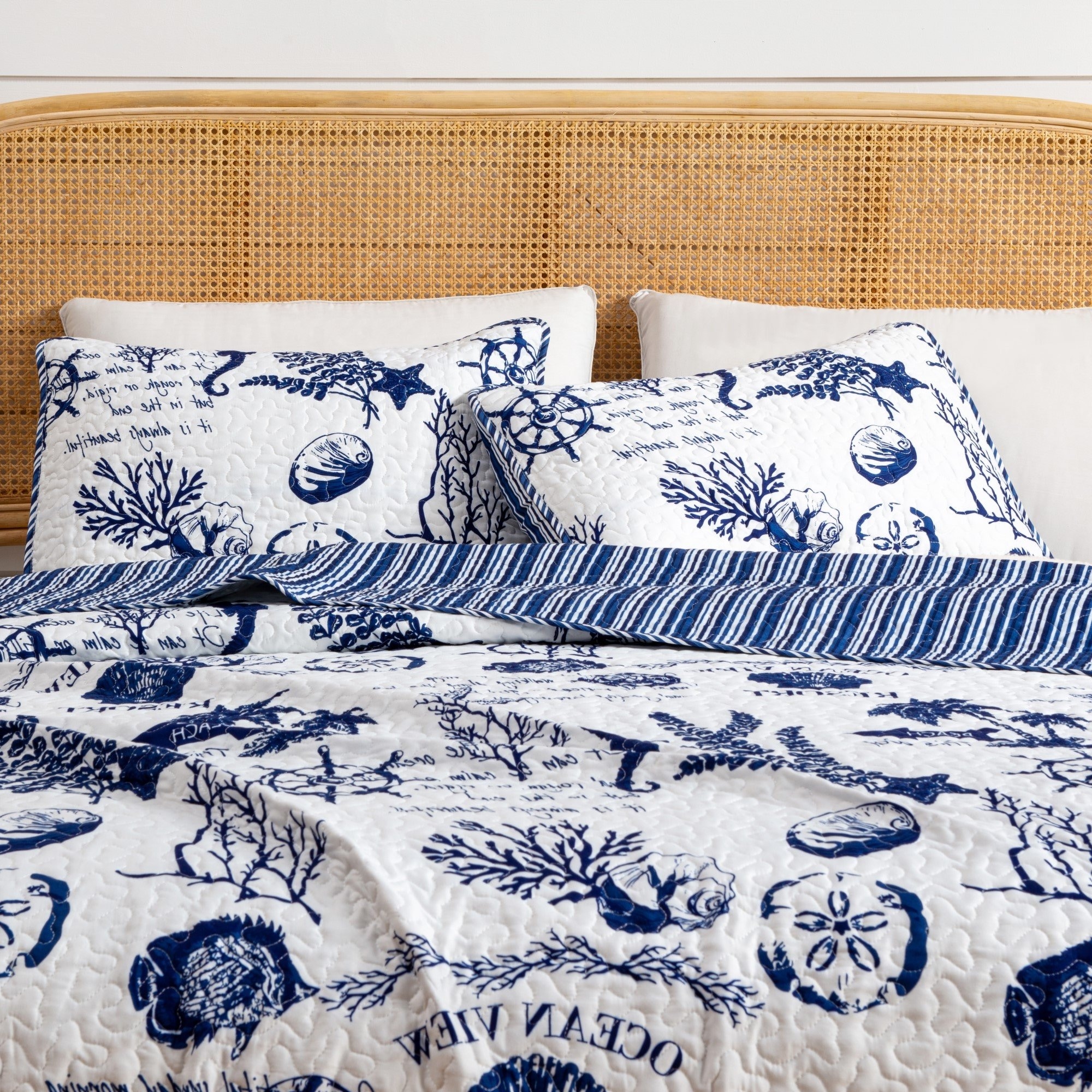Great Bay Home Catalina Coastal Quilt Set Wayfair Bedding Sets