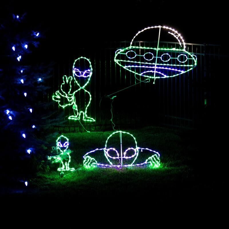 Halloween LED Alien Spaceship 65 in