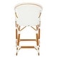 preview thumbnail 37 of 68, SAFAVIEH California Outdoor Bistro 26-inch Counter Stool with Arms - 23" W x 26" D x 43" H