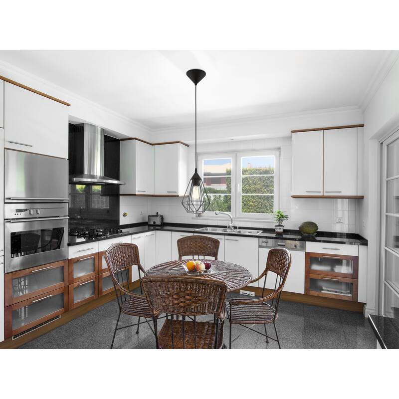 Lindell 1-Light Pendant with Matte Black Finish