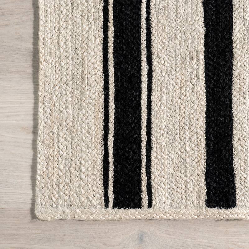 Calathea Striped Jute Area Rug