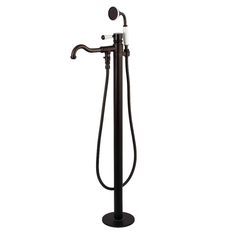 Kingston Brass Paris Freestanding Tub Faucet with Hand Shower - Oil Rubbed Bronze