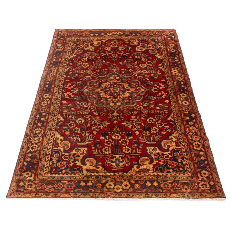 ECARPETGALLERY Hand-knotted Anadol Red Wool Rug - 5'0 x 9'3