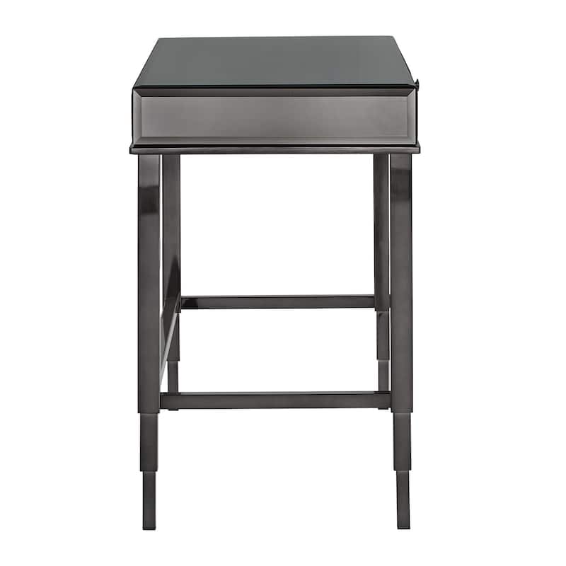 Camille Beveled Mirrored Accent 1-drawer Office Writing Desk by iNSPIRE Q Bold