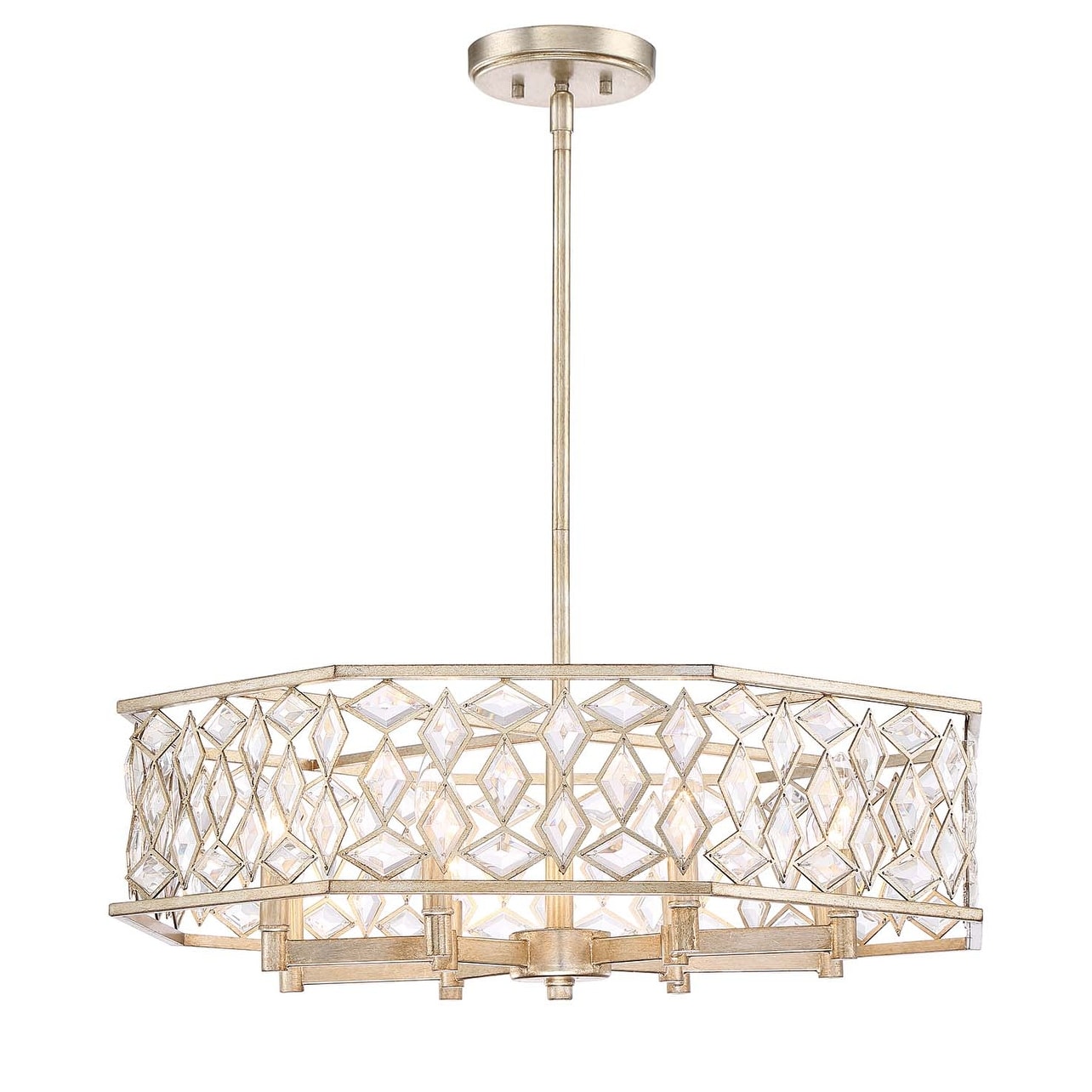 Park Harbor PHPL6276  Cross Pointe 8 Light 25-3/4" Wide Drum Chandelier - Chandeliers For Bedrooms by Overstock.com