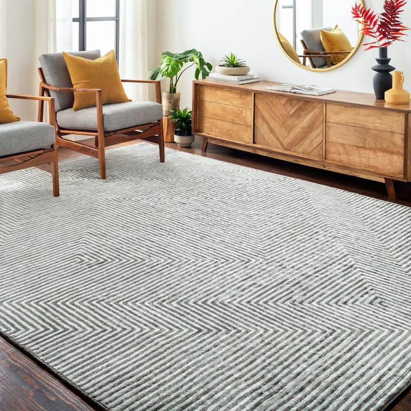 Livabliss Modern & Contemporary Quartz Stripe Area Rug