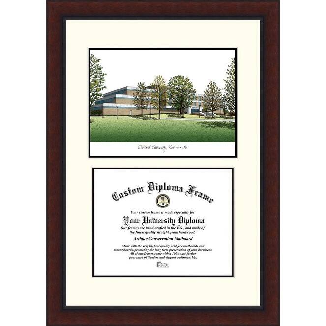 Oakland University 11w x 8.5h Legacy Scholar Diploma Frame