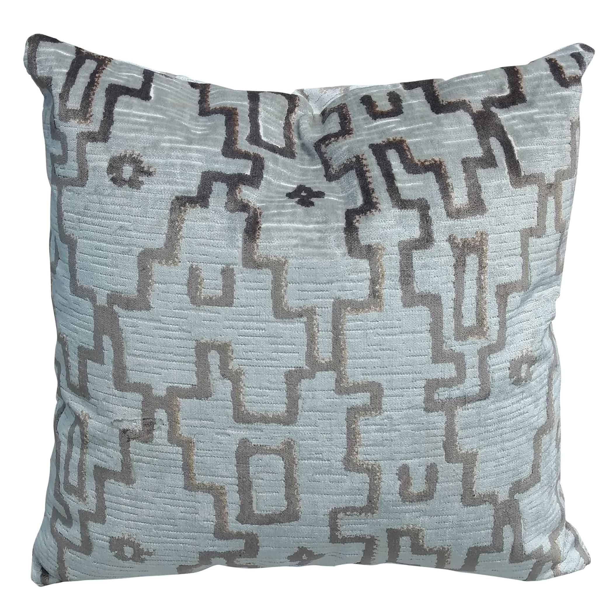 Harp & Finial Venturo Zinc Pillow - Multi - Down Feather Insert