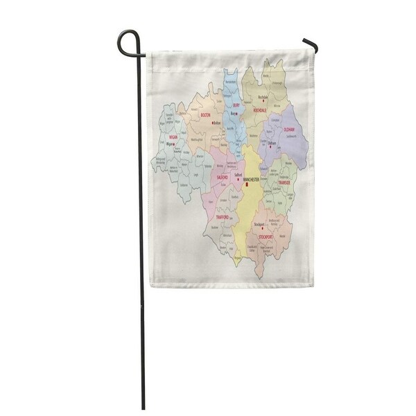 Shop City Greater Manchester County Map Area Outline ...