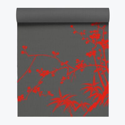 GAIAM Premium Zen Garden Printed Yoga Mats (3MM) Grey