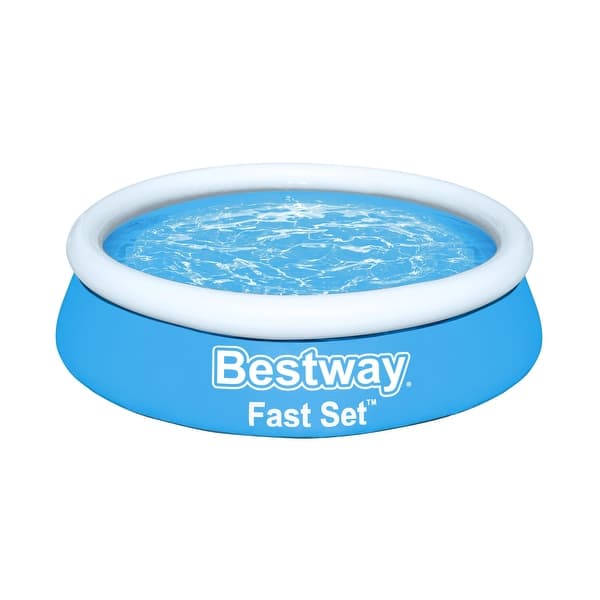 slide 1 of 3, Bestway Fast Set 6' x 20" Round Inflatable Pool