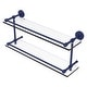 preview thumbnail 37 of 55, Allied Brass Waverly Place 16 Inch Double Glass Shelf with Gallery Rail 22 - Mediterranean Blue