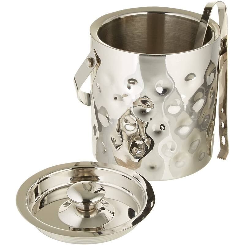 Bolt Hammered Ice Bucket Double Wall 6" - 6.5x6.5x7