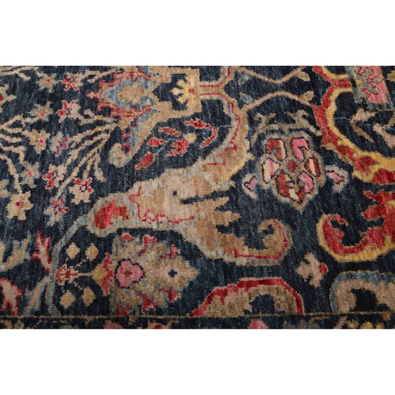 ECARPETGALLERY Hand-knotted Heritage Navy Wool Rug - 3'1 x 4'11