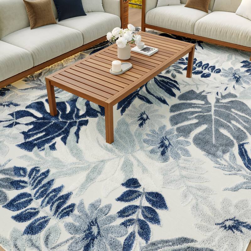 Nourison Suncoast Indoor/Outdoor Tropical Floral Area Rug