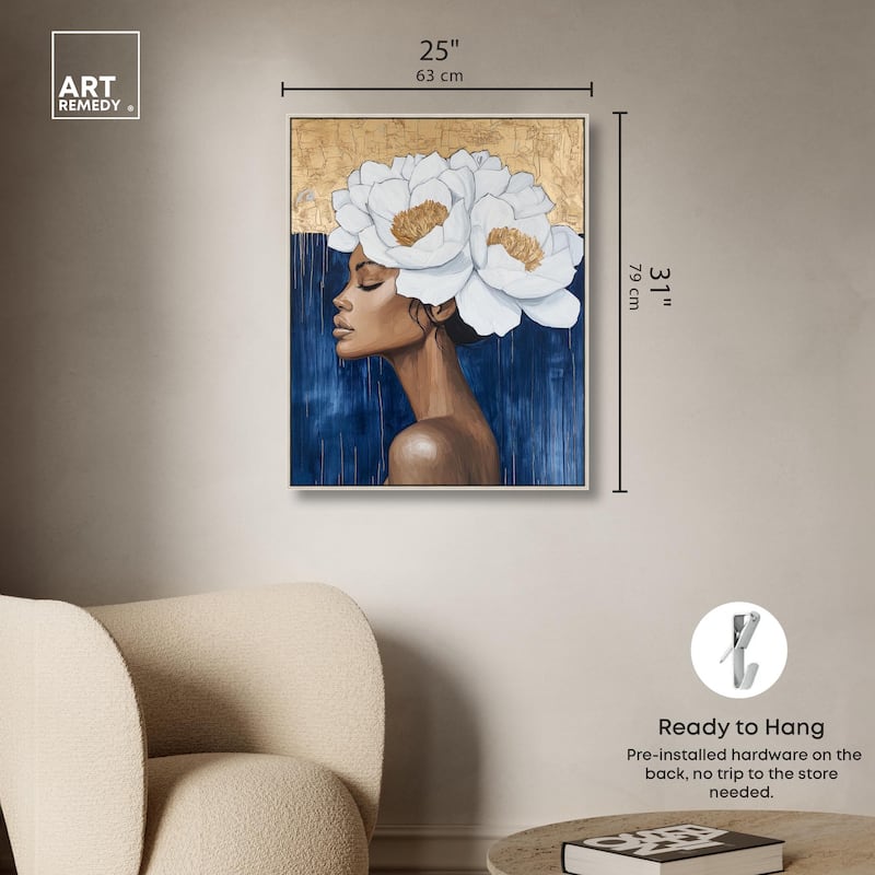 Floral Goddess II Canvas by Art Remedy