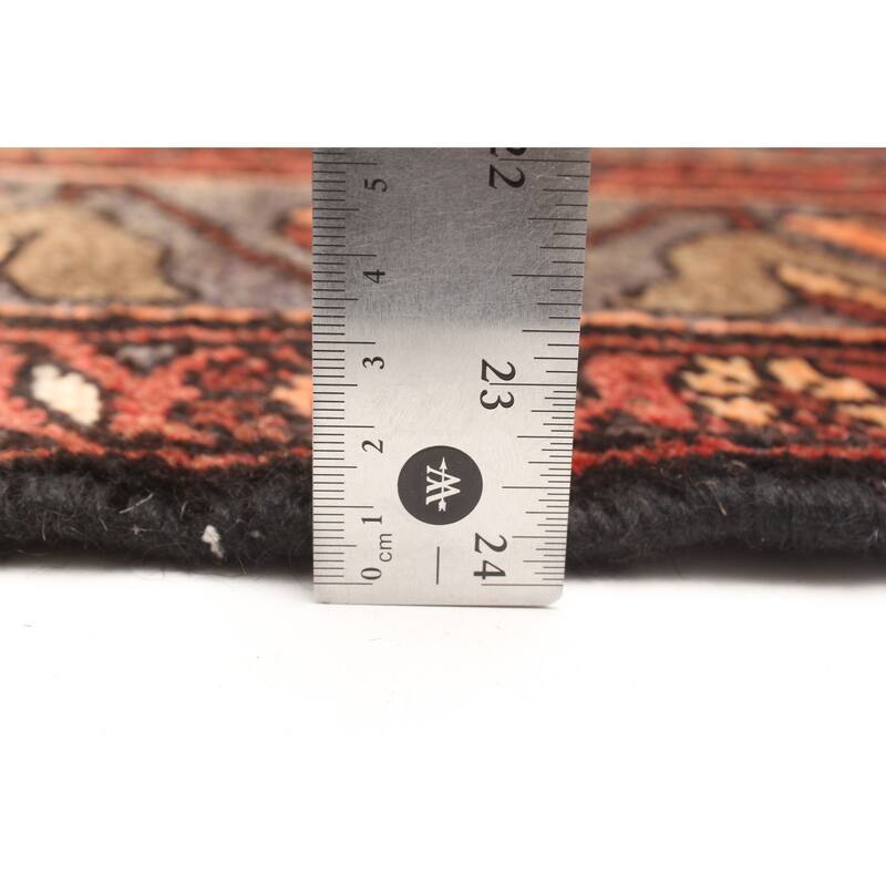 ECARPETGALLERY Hand-knotted Andelz Dark Red Wool Rug - 4'4 x 6'7