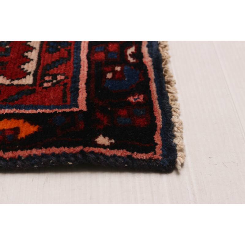 ECARPETGALLERY Hand-knotted Andelz Red Wool Rug - 3'3 x 16'8