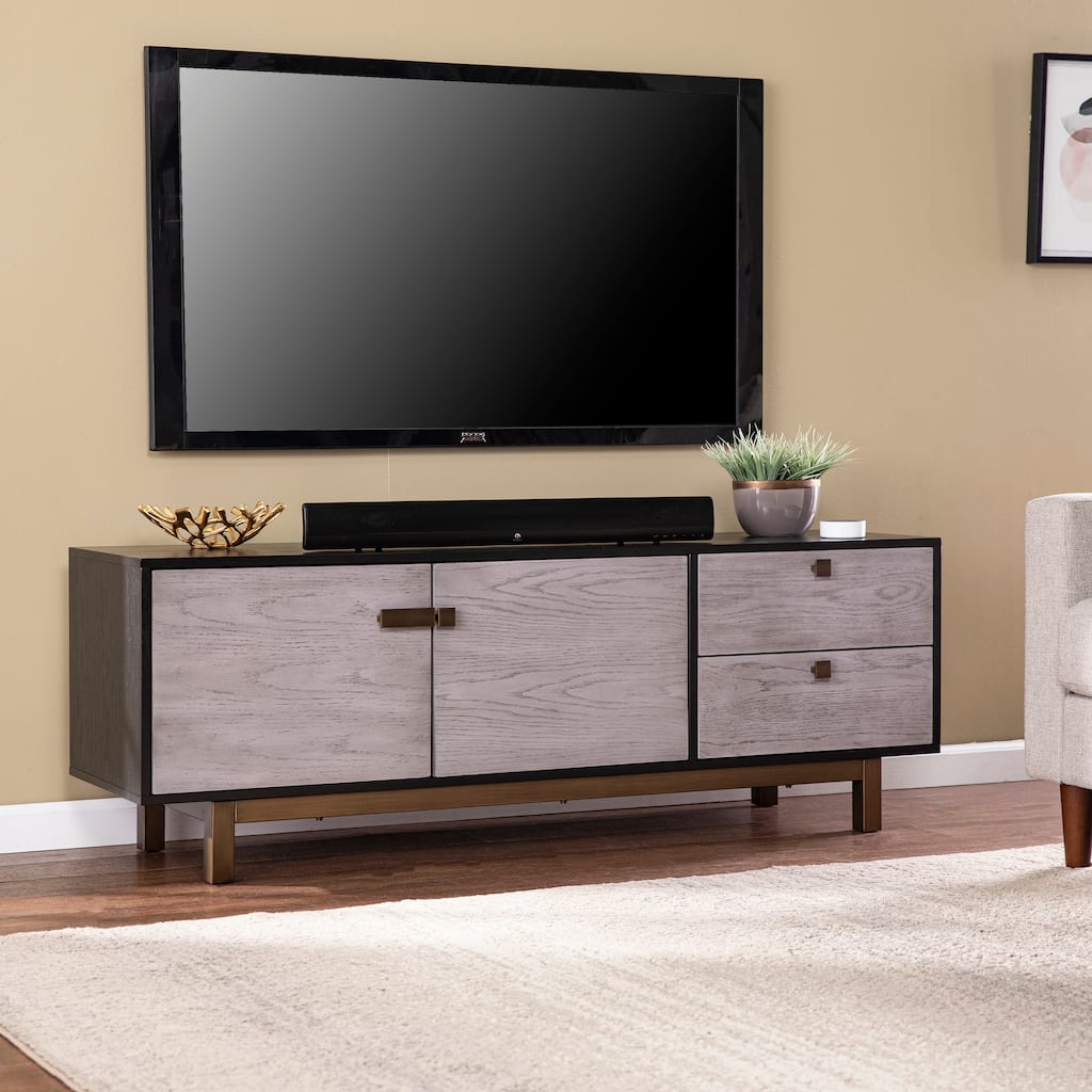 SEI Furniture Elysia Media TV Stand w/ Storage