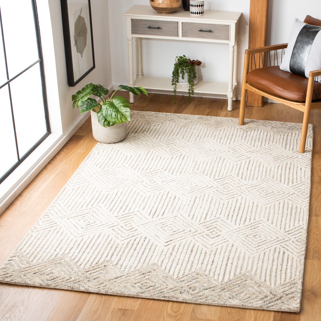 SAFAVIEH Handmade Metro Ritva Diamond Wool Rug