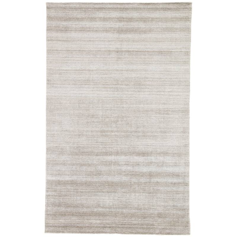 Fleet Handmade Striped Area Rug - 5' x 8' - Grey/Silver - Runner/Rectangle