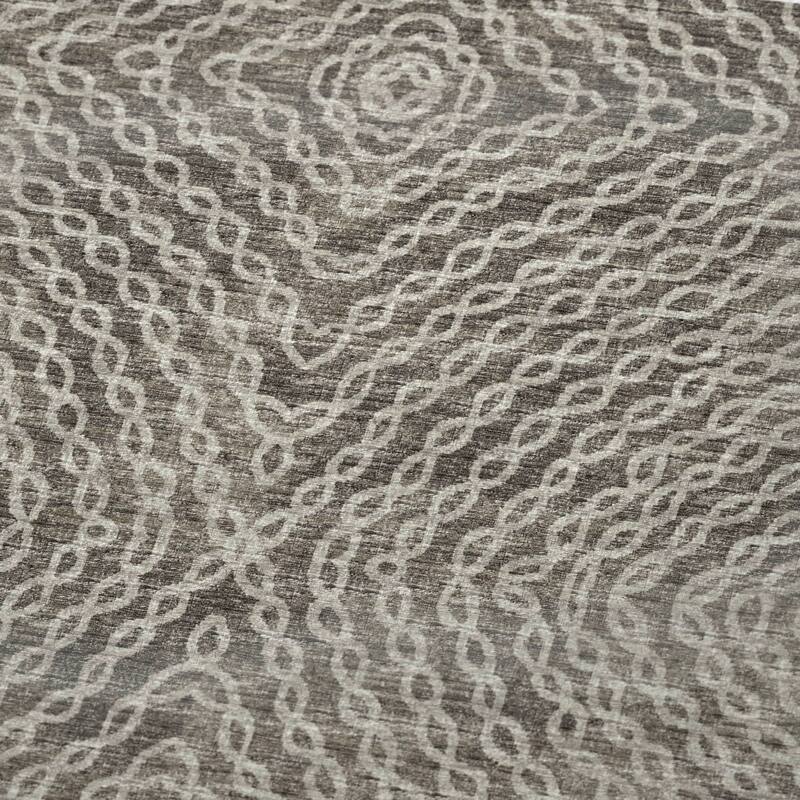 Premium Machine Washable ASB74 Modern Links Sherpa Throw Blanket