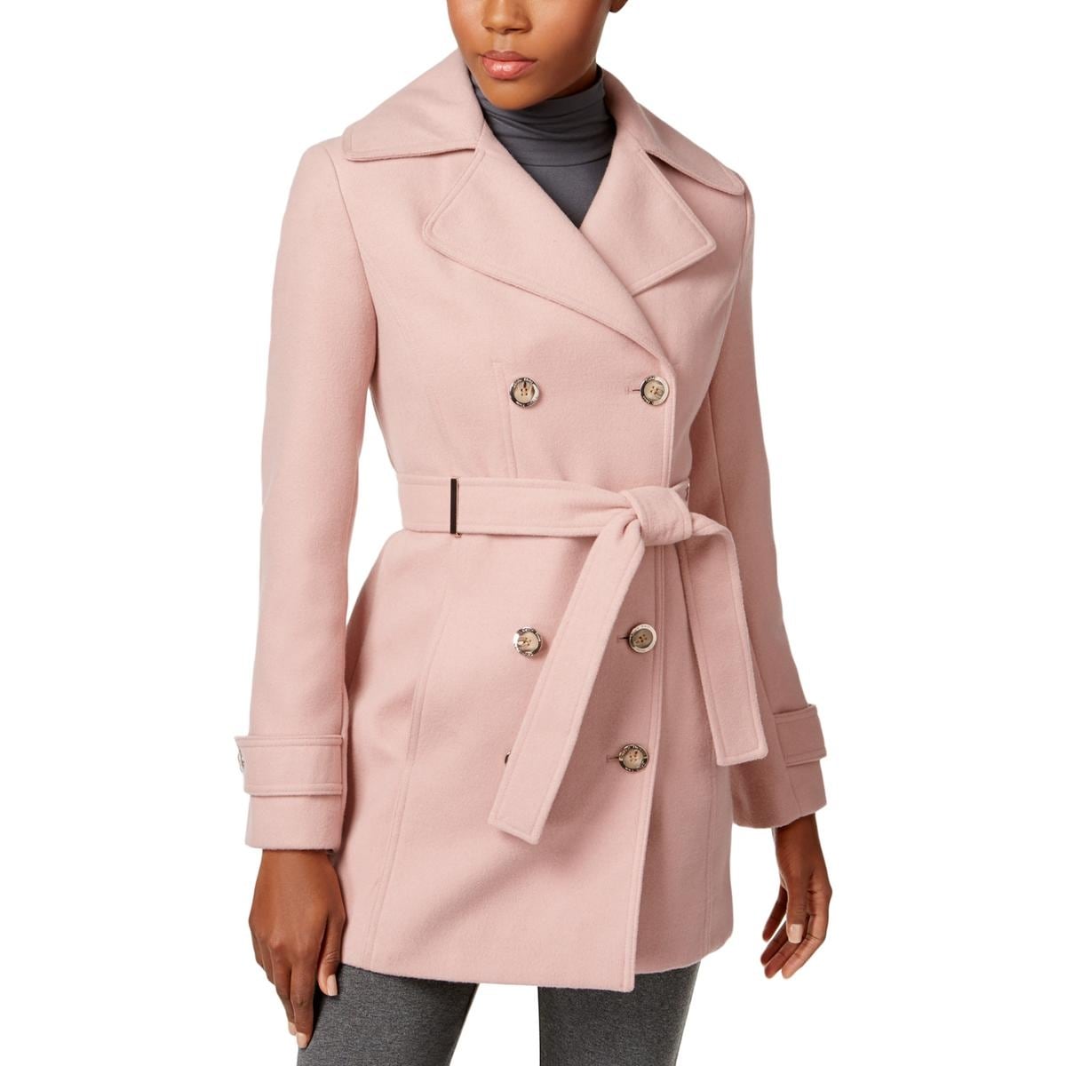 calvin klein pink trench coat