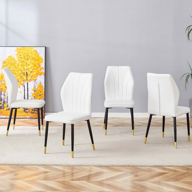 4PCS PU Dining Chairs