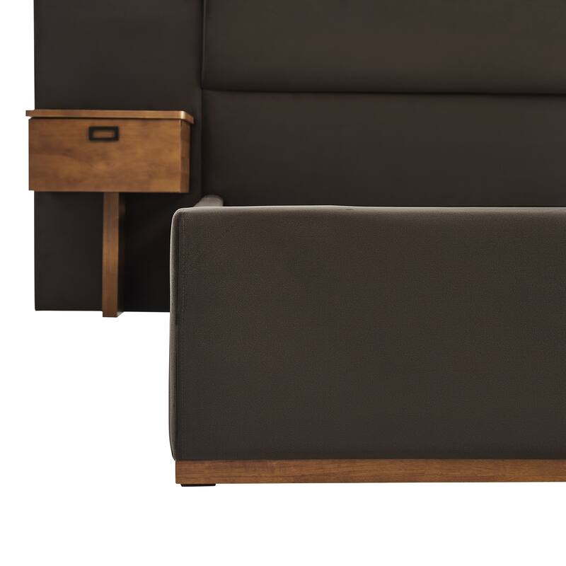 Danson Upholstered King Bed with Side Tables