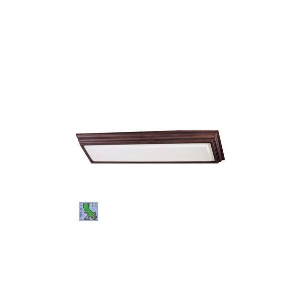 Minka Lavery ML 1001-PL 2 Light Fluorescent Ceiling Fixture from the  Kitchen Fluorescent Collection - belcaro walnut
