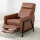 preview thumbnail 20 of 23, Milo Modern Push Back Recliner by Greyson Living Caramel